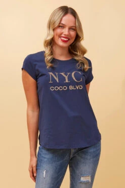 COCO NYC GRAPHIC TEE -Femme Connection Sales b6254d769c7cf84e3faba9dd709d5255