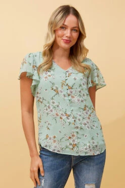 ROMY FLORAL BLOUSE 12 ROMY FLORAL BLOUSE -Femme Connection Sales b632c638a5889ee771264f180d394012