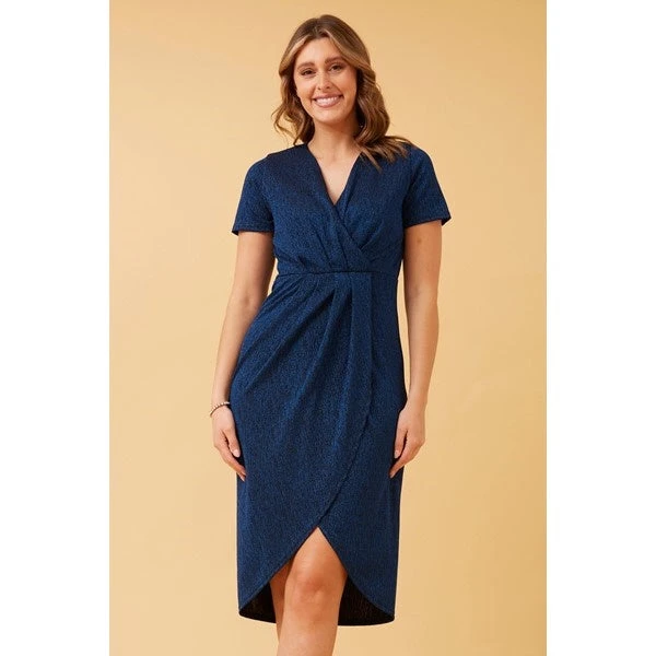 CARLY MOCK WRAP MIDI DRESS 10 CARLY MOCK WRAP MIDI DRESS - Image 8