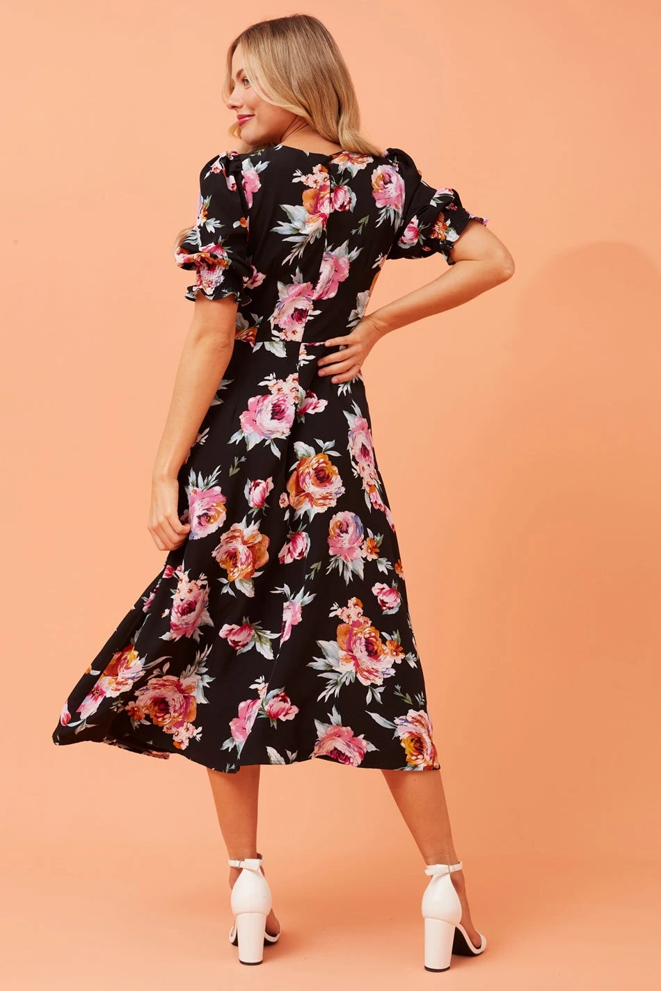 PEYTON FLORAL MIDI DRESS 10 PEYTON FLORAL MIDI DRESS - Image 8