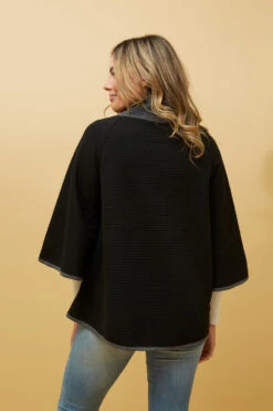 ROZ OVERSIZED PONCHO -Femme Connection Sales b6dcdc3bf8775f6cf884a2ec5d61ee96