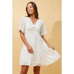 DIAMOND TEARDROP FOIL PRINT SHORT DRESS -Femme Connection Sales b94eadb51ca28ce50668ddb5b13e5955