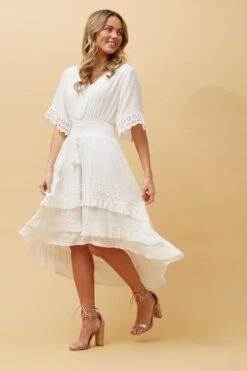 BRIANNA LACE TRIM MIDI DRESS -Femme Connection Sales ba5c434aeacfbd65cc2136769505b954