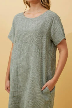 PRIANNA STRIPE LINEN SHORT DRESS -Femme Connection Sales ba7d313370ab04caff05d86476dad12e