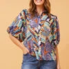 WILKIE PUFF SLEEVE BOHO TOP
