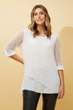 JAYLIN DOUBLE LAYERED TOP 17 JAYLIN DOUBLE LAYERED TOP -Femme Connection Sales bba1db41bd7807bad27b3f14356b35ca