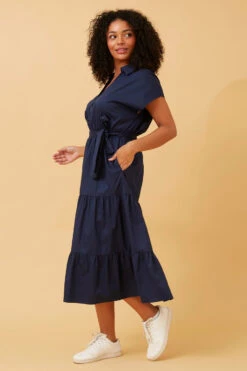 SHANTI TIERED SHIRT DRESS -Femme Connection Sales bbdc466f480664d7d48ea97fc02c5150