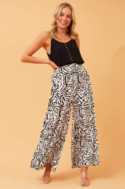 ADDISON ABSTRACT PRINT PANTS