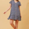 SHILOH POLKA DOT SHORT DRESS -Femme Connection Sales bc4fed12e115bd536e41e44d8b02173c
