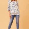 RUMI DOUBLE LAYER FLORAL TOP -Femme Connection Sales bcafee775c46bebbc45e1a1abdcf12f0
