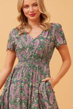 MEGAN PAISLEY BOHO MAXI DRESS -Femme Connection Sales bd0d42d804c7e913c2f908b80cb7aca3