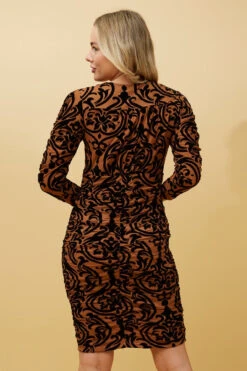 NITU FLOCKING BODYCON DRESS 20 NITU FLOCKING BODYCON DRESS -Femme Connection Sales beb028ef872693bd23ecaaf646eaf8b5