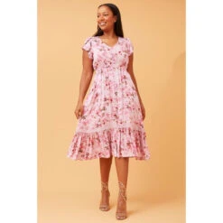 MOROCCO MIDI FLORAL DRESS -Femme Connection Sales bf0a61ae6fd431d6459d4a377c18a805