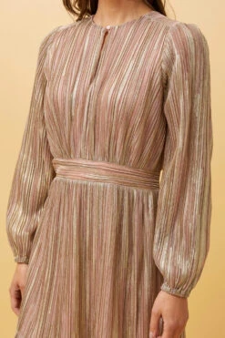 KAMEO PLEATED GLITTER DRESS -Femme Connection Sales bf1a2a943584e37d8881f32ff6f3297c