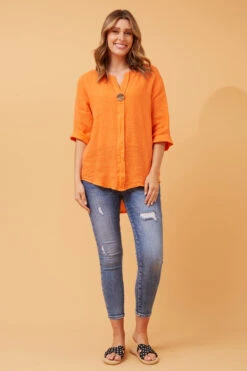 PALERMO BUTTON DETAIL LINEN TOP 36 PALERMO BUTTON DETAIL LINEN TOP -Femme Connection Sales bf5d970f393761c6494f3d6fa6135d88