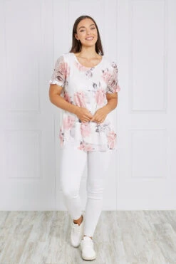FLORAL LAYERED CROCHET TOP -Femme Connection Sales bf689b9b3e010df997bd7f71988ee6b6