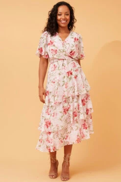WINDSOR FLORAL MIDI DRESS