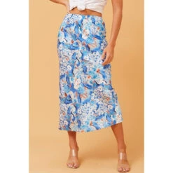 GLINDA SATIN PRINTED MIDI SKIRT -Femme Connection Sales bf932f6f145a494931f88a4af569501b