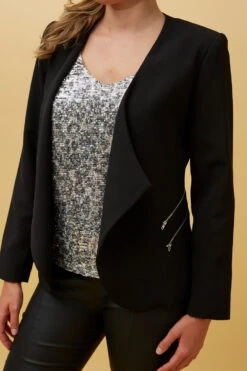 CYNTHIA WATERFALL COLLAR BLAZER JACKET -Femme Connection Sales bffca4caac9ad94d3adf945986445baa