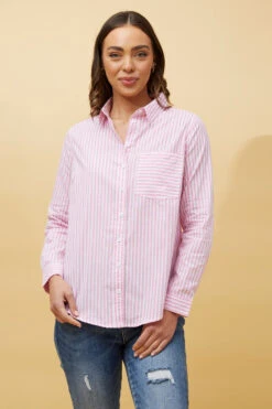 MARGARET STRIPE SHIRT -Femme Connection Sales c0d2604578f8a911a159824b83295f6c