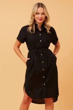 GERALDINE LINEN SHIRT DRESS -Femme Connection Sales c16c6e6b431de53d81c96b473b8caae7