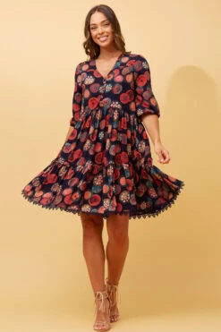 ARRAN ABSTRACT BOHO BABYDOLL DRESS 14 ARRAN ABSTRACT BOHO BABYDOLL DRESS -Femme Connection Sales c2a75832e3e2de44ed512dc7ddf5087d