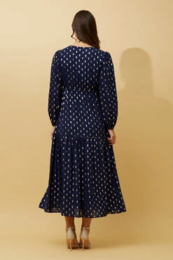 CRYSTELLE TEARDROP FOIL PRINT MAXI DRESS -Femme Connection Sales c31bc7c2182d3738be288abbd11cb2da