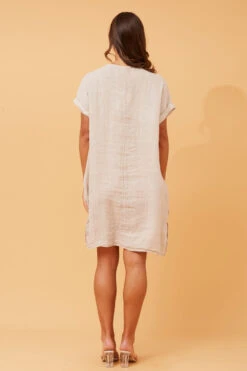 DONATELLA LINEN SHORT DRESS 40 DONATELLA LINEN SHORT DRESS -Femme Connection Sales c508375780bbc400874009c034fbe8be