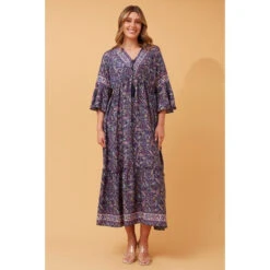 TRINA PAISLEY BOHO MAXI DRESS 17 TRINA PAISLEY BOHO MAXI DRESS -Femme Connection Sales c5ab4ad5b665924dd9efae4e35cbff5a