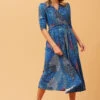 Stella GRACE PEACOCK PRINT MIDI DRESS -Femme Connection Sales c5c3700248ee8aa3311c57d3ff900aa0