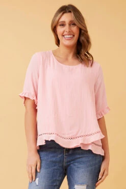 JAYDON LACE TRIM TOP 29 JAYDON LACE TRIM TOP -Femme Connection Sales c5cc8352b2f8373b4f092ffa03ac9774