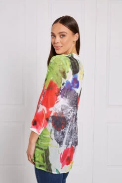 FLORAL PLEATED TUNIC TOP -Femme Connection Sales c5e98fbfe41b9c3914b0445083dcf572