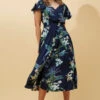 FLORIDA FLORAL MIDI DRESS 2 FLORIDA FLORAL MIDI DRESS -Femme Connection Sales c64fa33873c5c33c08f4815cc7b72695