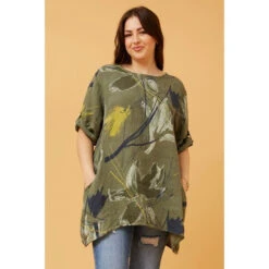 CIA FLORAL LINEN TOP -Femme Connection Sales c65969d4c37bd2aa02bd579def87ac0e