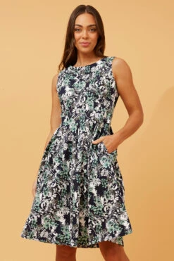 GT FLORAL SKATER DRESS -Femme Connection Sales c673595143274dab873f4e88958c5b68