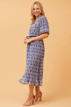 EDINA PLEATED FLORAL MIDI DRESS -Femme Connection Sales c793a13c40c1ebd7fc6f779070d4e7fc