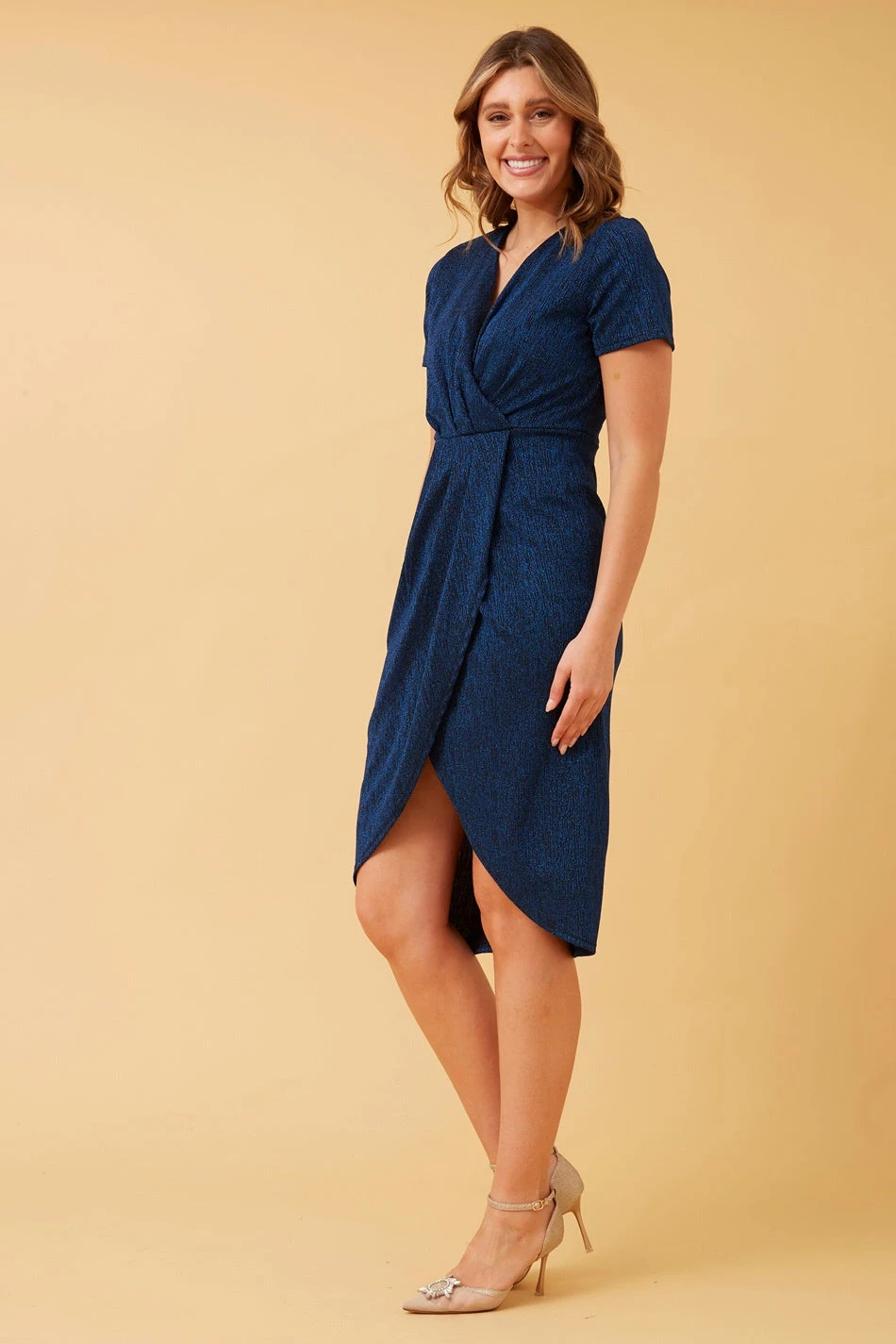 CARLY MOCK WRAP MIDI DRESS 8 CARLY MOCK WRAP MIDI DRESS - Image 6