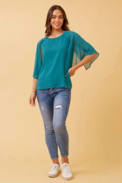 LEILANI SPLIT SLEEVE TOP -Femme Connection Sales c8323971e5275cd706163a48d3fcd2f9