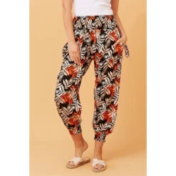 LEAF PRINT BOHO HAREM PANTS 15 LEAF PRINT BOHO HAREM PANTS -Femme Connection Sales c83b3bc062e1fb1cb9ea6ee69244cd88