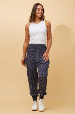 FLORAL BOHO HAREM PANTS -Femme Connection Sales c8423162b71c6cd059932f340be2e610