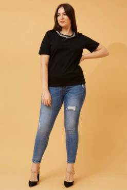 ELBA EMBELLISHED NECK TOP -Femme Connection Sales c9045a705ab33cf00f166723c2c88086 72947684 9b82 4c7a 8ae0 fef203da770f