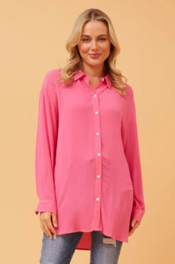 DORRIT RELAXED LONG SLEEVE SHIRT -Femme Connection Sales c9179ca67bd620c772d552ebc276bc24