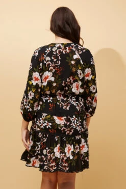 JEANIE FLORAL BOHO SHORT DRESS -Femme Connection Sales c9e7f6d6d0beba98c81fe1d3a1375cc3