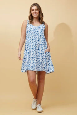 VENICE TIE DYE PRINT SHORT DRESS -Femme Connection Sales ca40b7256294c5e52afbef801cdb444f