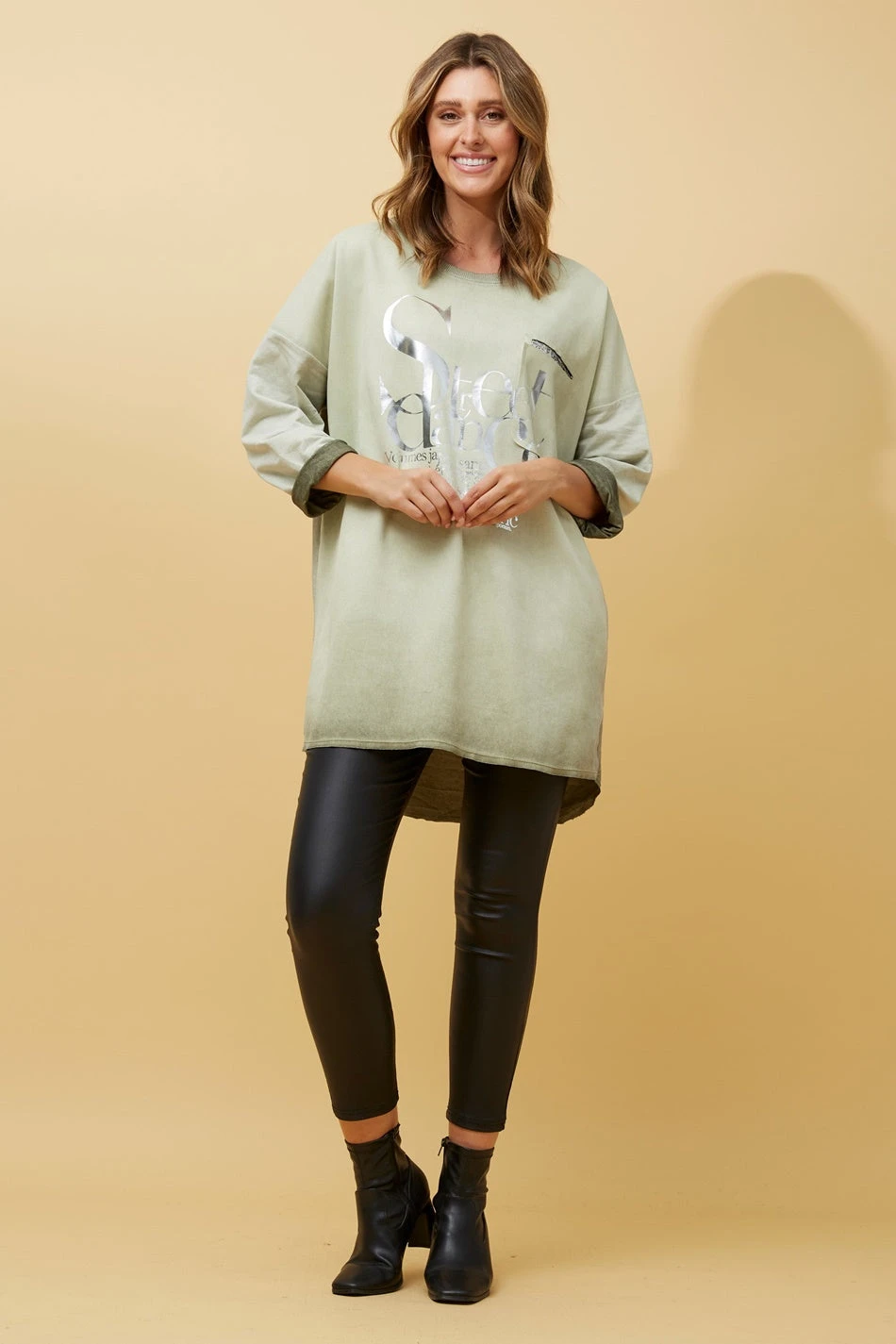 SORIANA FOIL PRINT TUNIC TOP 12 SORIANA FOIL PRINT TUNIC TOP - Image 10