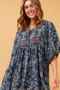 MOLLY FLORAL BOHO SHORT DRESS -Femme Connection Sales ca729d9cb3c0c754c52d76017ef2cb63