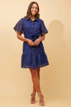 EVERLY GINGHAM SHIRT DRESS -Femme Connection Sales ca93568f8a6aeee0ed3d5f82c75f4003
