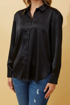 ALITA SATIN SHIRT -Femme Connection Sales cb09fb3851294612f8616f2f4d39f1b6