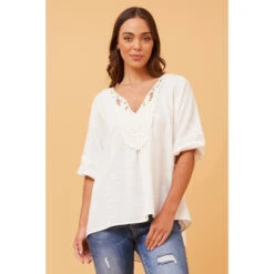 NAVEEN LACE DETAIL TOP 25 NAVEEN LACE DETAIL TOP -Femme Connection Sales cbe462baa9d4d05997ee042e7f3122dd