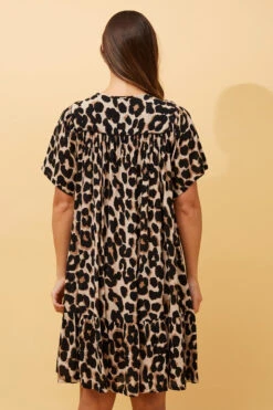 HONDA LEOPARD BABYDOLL DRESS -Femme Connection Sales cbed833b43e2544b63d3268470a9ef8d
